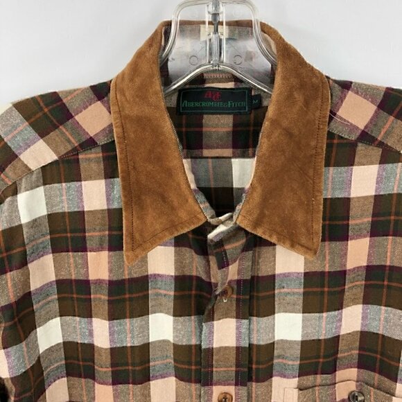 Abercrombie & Fitch Men's M Buttoned Plaid Shirt - Picture 16 of 16